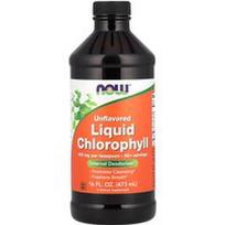 NOW Foods, Skystas chlorofilas, be skonio, 473 ml (16 skysčio uncijų)