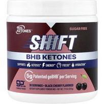 Real Ketones, „Shift“, BHB ketonų miltelių mišinys, juodųjų vyšnių skonio, 223 g
