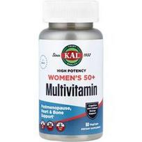 KAL, Moterims skirtas 50+ multivitaminas, didelio stiprumo, 60 daržovių kapsulių