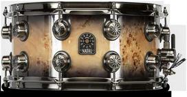 Natal Drums Solinis būgnas 14"x7" Natal Mappa Burl SD-MBB-BS47