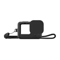 Puluz silikoninis dėklas skirtas GoPro HERO12, HERO11, HERO10 ir HERO9 Black su objektyvo dangteliu ir dirželiu (juodas) – universalus