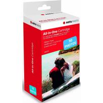 Agfa Photo Kasetė fotospausdintuvui AMC50, 50 nuotraukų, 5.3x8.6cm, blizgi, suderinama su Realipix Mini S/P, Kodak Mini Printer 2