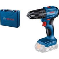 Bosch Professional GSB 185-LI akumuliatorinis smūginis gręžtuvas-suktuvas gręžimui ir varžtų sukimui 18V 50Nm 0-1900aps./min 13mm SOLO lagamine