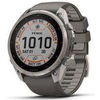 GARMIN Fenix 9 Pro 51mm Solar inReach, Titanium Pebble Gray/Silver Gray sportinis laikrodis 010-04339-01
