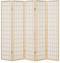 Homestyle4U Kambario pertvara, 220x2,2x175 cm, ruda