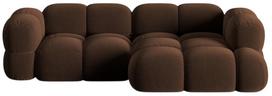 Kampinė sofa Cosmopolitan Design Loretto Vogue 6, šokolado sp., dešininė, 147 x 250 cm x 68 cm