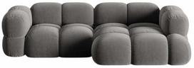 Kampinė sofa Cosmopolitan Design Loretto Vogue 15, pilka sp., dešininė, 147 x 250 cm x 68 cm
