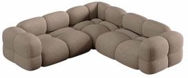 Kampinė sofa Cosmopolitan Design Loretto Sorella 21, kapučino sp., 250 x 250 cm x 68 cm