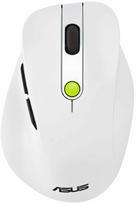 Belaidė kompiuterinė pelė Asus MD105 90XB0AH0-BMU010, 2.4 ghz, balta sp./žalia sp.