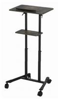 Mobile Stand with Height Adjustable Wheels Black Gembird