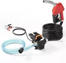 Kuro perpylimo siurblys 12 V DC, 15 GPM, 1/4 AG, su antgaliu ir žarna