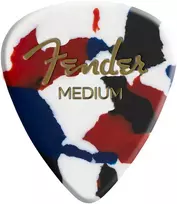 Mediatorių komplektas .71mm Fender Classic Celluloid Confetti 351 Shape