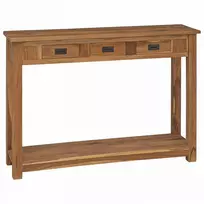 Konsolinis stalas Natūrali 110 x 30 x 80 cm Kieto teka medžio