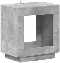 Šoninis stalas Betono pilka 60 x 40 x 65 cm Apdirbta mediena