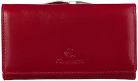CORALIA Portfel damski skórzany raudona Canaletto RFID