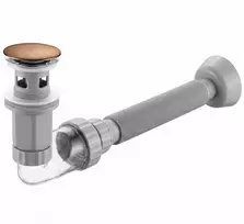 Praustuvo Sifonas Su „click-clack“ Vožtuvu Rea Flow Copper
