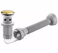 Praustuvo Sifonas Su „click-clack“ Vožtuvu Rea Flow Gold