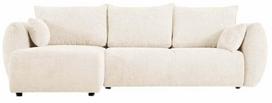 Kampinė sofa - lova Cosmopolitan Design Matera Eden 2, šviesiai smėlinė, kairinė, 173 x 253 cm x 86 cm