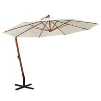 Lauko skėtis nuo saulės vidaXL 290 cm, baltas, Balta