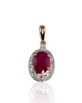 Auksinis pakabukas su deimantais Diamond Sky "Little Sun II", Golden
