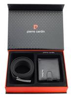 Dovanų rinkinys vyrams: odinė piniginė Pierre Cardin RFID ir diržas Stevens A6088206