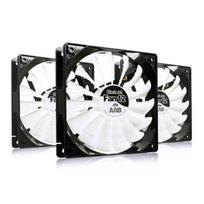 3x AABCOOLING Black Jet Fan 12 - Galingas 120mm Kompiuterio Ventiliatorius, 170m³/h Oro Srautas, Tylus 20.9dB Veikimas Su FDB Guoliais, Tinka PC Korpusams, 1600 RPM, 15 Menčių, Antivibracinės Tarpinės, IC Variklis, universal