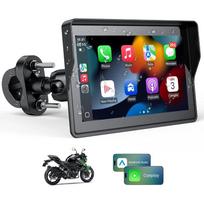 Motociklo multimedijos navigacija su 5" ekranu, CarPlay ir Android Auto