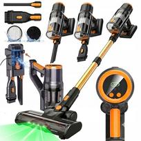 Belaidis vertikalus dulkių siurblys BLOSSOM, 600 W, 55 kPa, 65 min, su LED, namams