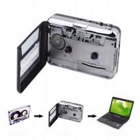 Kasetinis grotuvas su ausinėmis ir USB MP3 konvertavimu