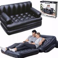 Pripučiamas čiužinys-sofa BESTWAY 5in1, 188x152 cm, juodas