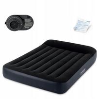 Pripučiamas čiužinys su siurbliu 230V INTEX 64150ND, dvigulis, veliūrinis