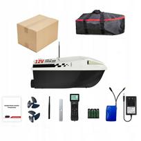 Žvejybos valtis Boat D50B su GPS, 12V, 2 m/s, 2 kg talpa, 2 x 15600mAh baterijos