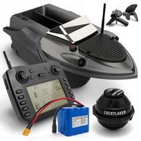 Žvejybos kateris Flytec V080 su GPS, echolotu, 3 kg talpa, 20Ah baterija, iki 15 km/val.