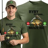 Žvejo termo marškinėliai su FISH RING spauda