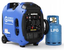Invertorius generatorius GENBLU GN3800iED 3800W, LPG / benzinas, ECO