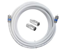 Universalus 10 m antenos kabelis su F jungtimi ir antgaliais