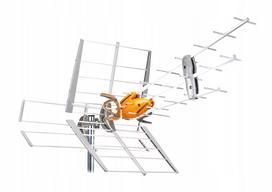 Skaitmeninė lauko antena Televes TForce Dat HD Boss MiX su UHF/VHF stiprintuvu