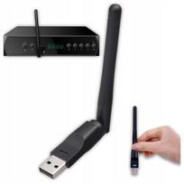 Belaidžio tinklo adapteris su USB ir Wi-Fi antena DVB-T2 HEVC imtuvui