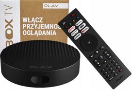Multimedijos grotuvas PLAY NOW TV BOX 4K, išmanioji televizija, „Netflix“, „YouTube“