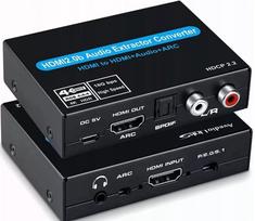 HDMI garsas ir vaizdas su ARC, 4K HDR, HDCP2.2, Toslink garso išvestis