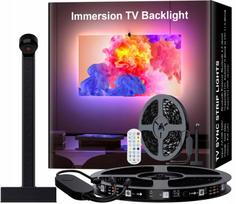 LED RGB apšvietimo juosta Ambilight, 5 m, televizoriams 40–85", su kamera