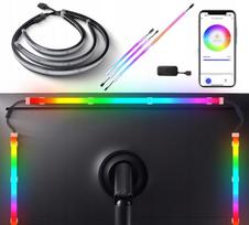 RGB LED apšvietimo juosta kompiuterio monitoriui