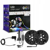 LED juostų apšvietimas televizoriui 55–65" su TUYA ir Bluetooth 4.0