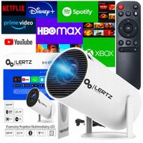 Nešiojamas LED projektorius HY300 PRO+, Full HD, 4K, WiFi, Android TV