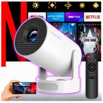 Nešiojamas LED projektorius HY300 PRO+PLUS su „WiFi“, „Android“ ir pasukama funkcija