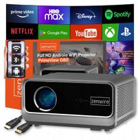 Multimedijos projektorius G60, Full HD 4K, WiFi, Android 14, Google TV, 1300 ANSI