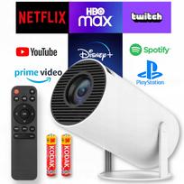 Projektorius HARG PLUS, Full HD, 4K, WiFi, Android TV, su nuotolinio valdymo pultu, LED