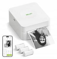 Nešiojamas terminis spausdintuvas NELKO PM230, lipdukams ir nuotraukoms, Bluetooth, suderinamas su Android ir iOS
