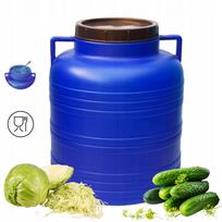 Plastikinis 30 l statinaitis rauginiams, vandeniui, lietaus vandeniui, agurkams