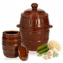 Akmens masės rauginimo puodas kopūstams, agurkams, 8 l